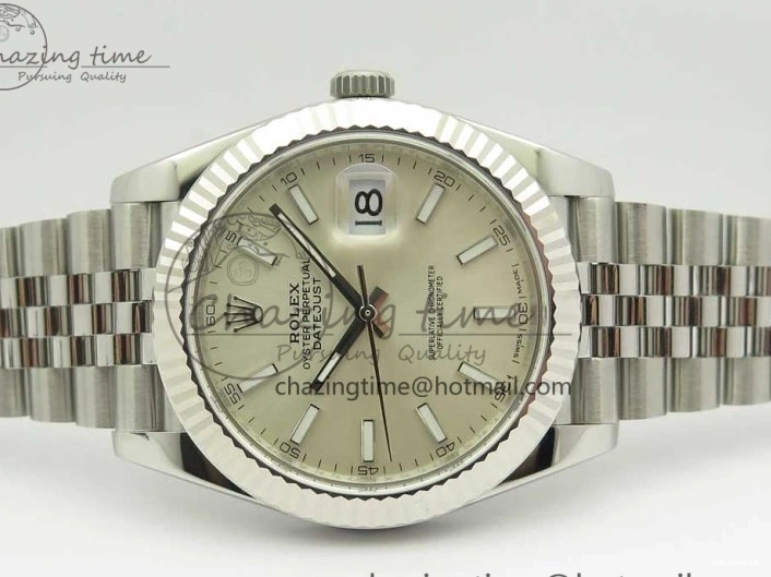 Edition ARF Dial 41 DateJust Silver Best Steel 904L Bracelet 1:1 126334 A2824 on Jubilee 0326